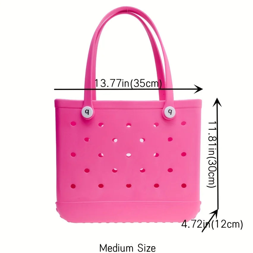 Waterproof And Washable Handbag EVA Beach Basket Women Picnic Tote Bag