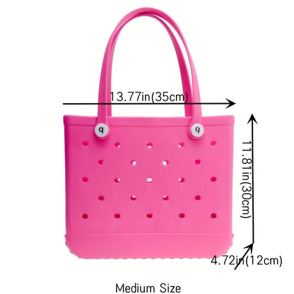 Waterproof And Washable Handbag EVA Beach Basket Women Picnic Tote Bag