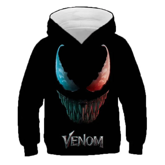 Marvel Venom Hoodies Men Women Children 3D Print Sweatshirts Boy Girl Kids Tops Long Sleeve Cool Casual Streetwear Pullover