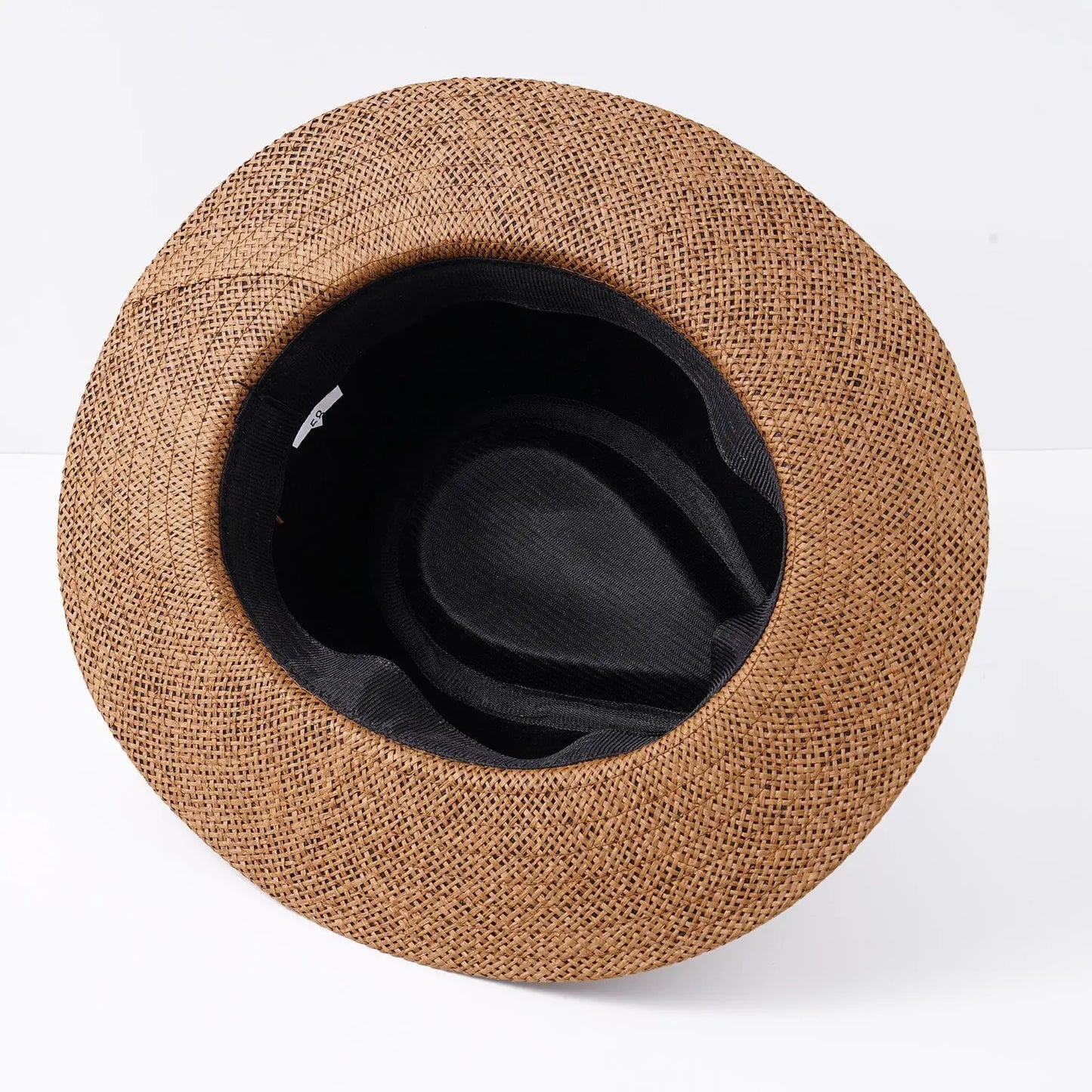 New Natural Panama Straw Hat Unisex Women Men Fashion Summer Casual Trendy Beach Sun Jazz Hat Wide Brim UV Protection Cap