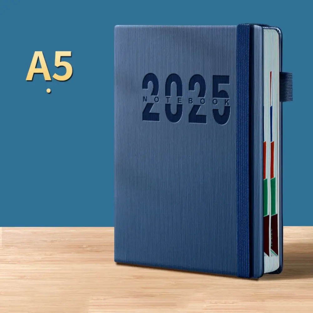 Portable A5 2025 Agenda Book To Do List Planner Reminder Daily Planner PU Office Supplies Planner Notebook Students