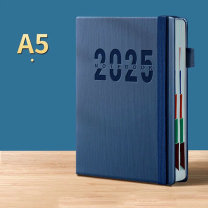 Portable A5 2025 Agenda Book To Do List Planner Reminder Daily Planner PU Office Supplies Planner Notebook Students