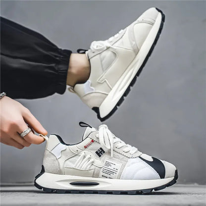 SYTK Fashion Designer Men Shoes Dissolve Thick Shoes Casual Sneakers Men Platform Trend  Chunky Sneakers Walking Shoes