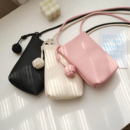 Custom Letters Fashion Women Phone Bag PU Leather Touch Screen Cell Phone Purse Small Crossbody Bag Soft Mini Cute Messenger Bag