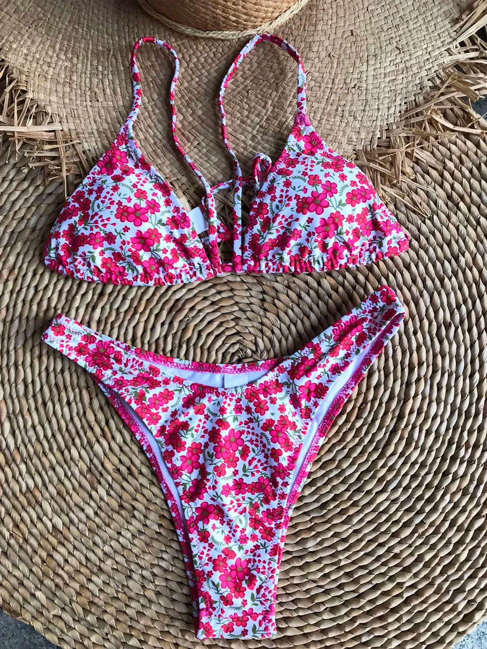 Micro Designer Bikinis Brand Triangle High Cut Thong Bikini Set Chic Swimsuit Women Swimwear Summer Beach Bathing Suits Monikini