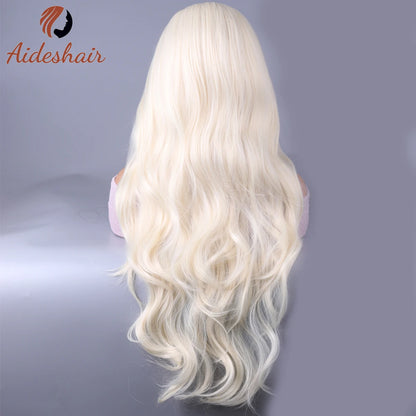 synthetic wig  Europe and the United States new midsection long curly hair wig is versatile