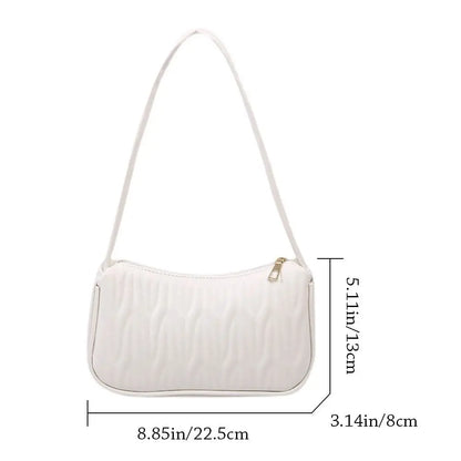 Fashion Women Handbag PU Leather Shoulder Bags Female Casual Solid Color Messenger Bag for Women Luxury Underarm Bag