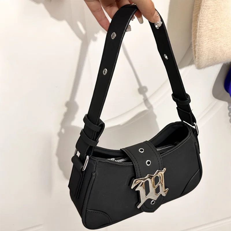 2024 New Trendy Retro Matte Portable Baguette Bag Armpit Bag Women's Versatile Ins Crossbody Bag