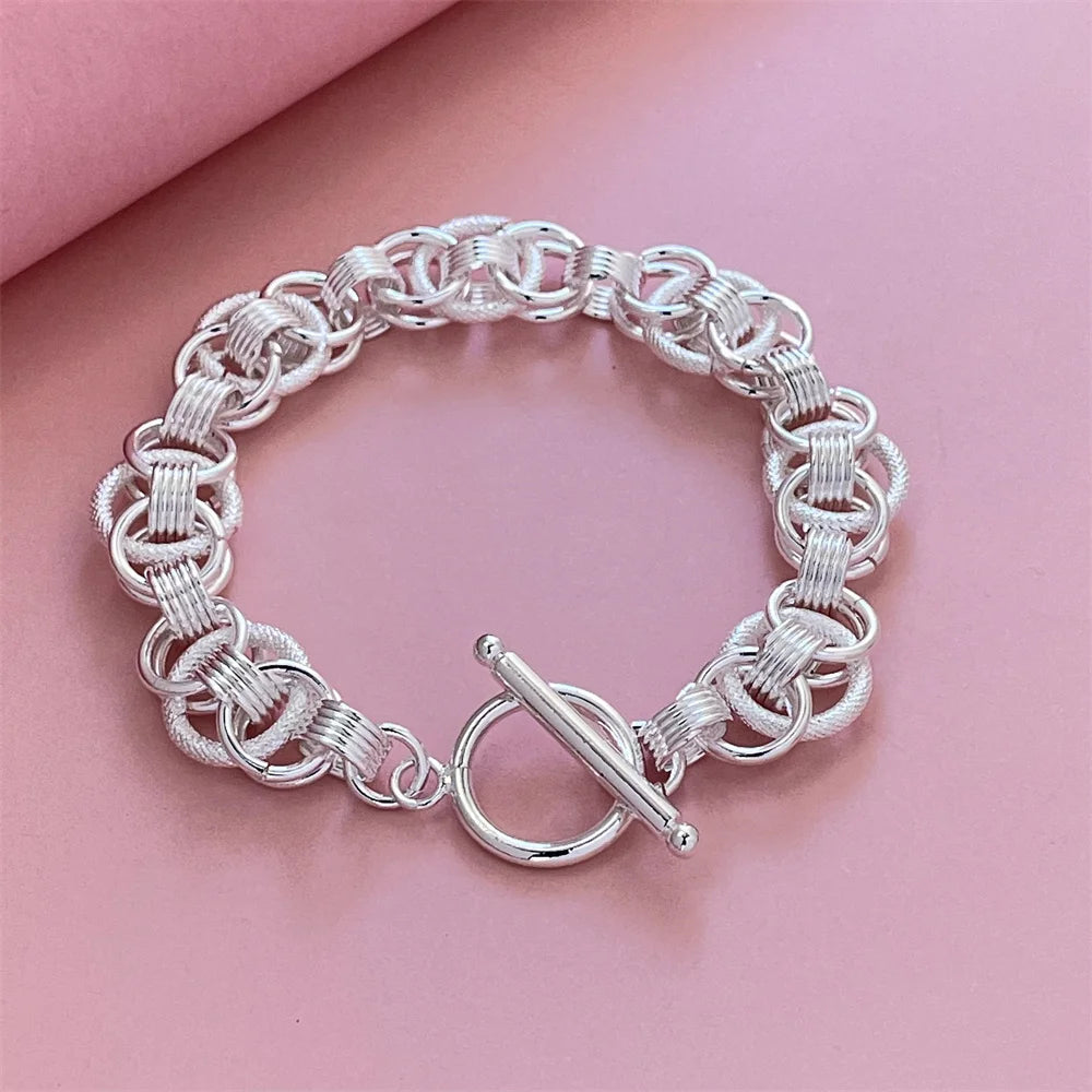 925 Sterling Silver Bracelet Bead High Quality Romance Chain For Women Fashion Engagement Party Wedding Jewelry Gift