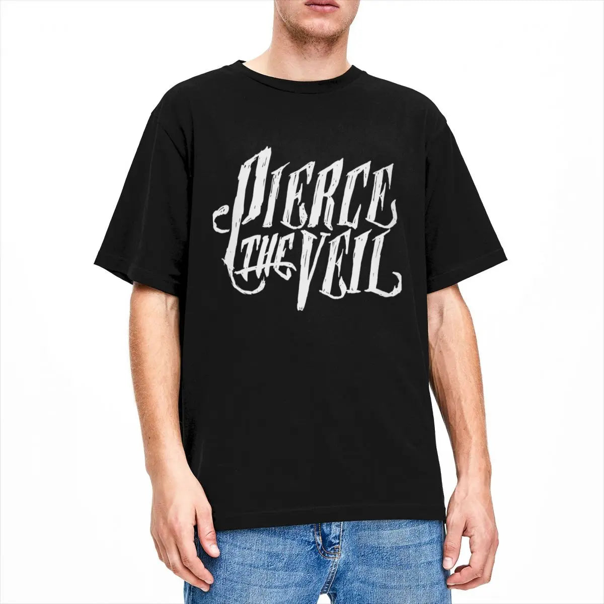 Men Women PIERCE THE VEIL Band Rock Music T Shirt Accessories Fashion Pure Cotton T Shirt Tops Adult