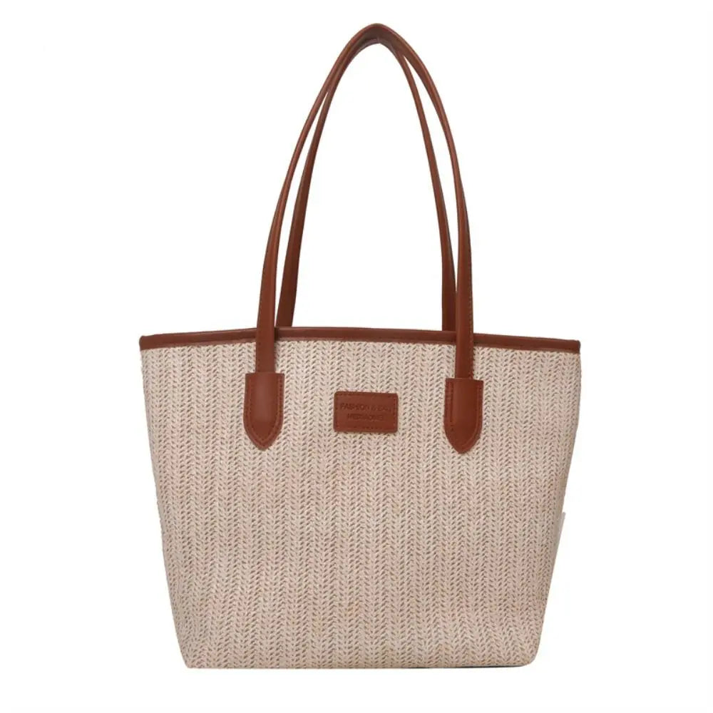 Straw Woven Tote Bag for Women Lady Purse Fashion Casual Bag Beach Bag Handbag