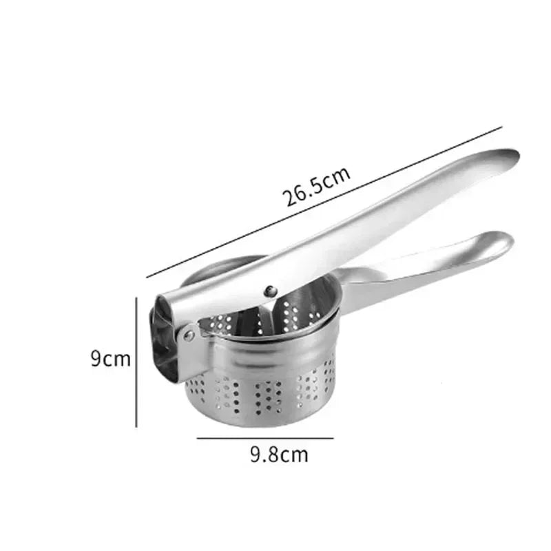 Masher Ricer Press Mashed Potatoes Stainless Steel Crushing Puree Fruit Vegetable SqueezerJuicer Press Maker Kitchen Tools