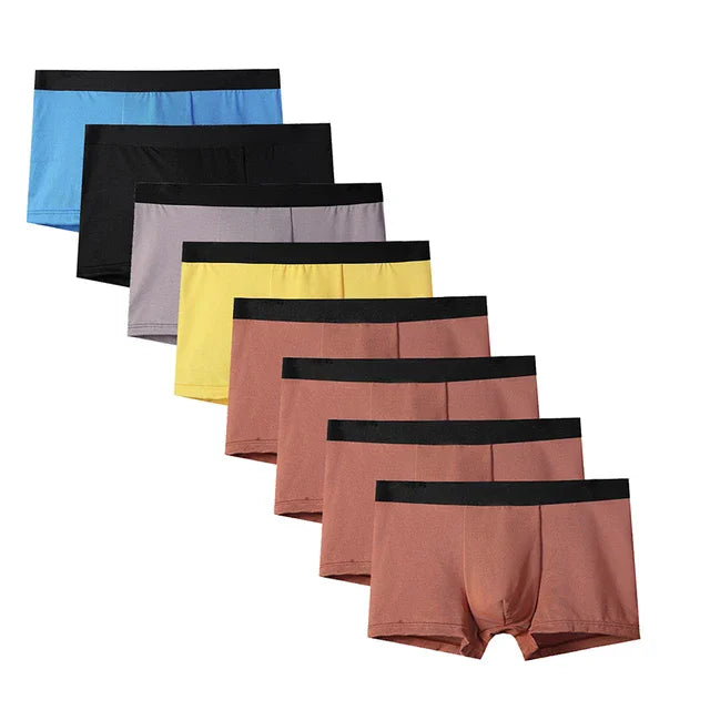 8Pcs Breathable Sexy Male Boxer Underpants New Men Boxer Mens Panties Underwears Comfortable Underwear Men's Boxers ﻿