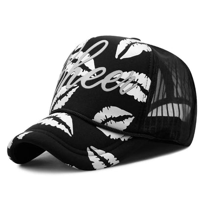 Wholesale Adult Summer Sun Hats Men Cool Hiphop Punk Rock Truck Cap Women Fashion Mesh Baseball Caps