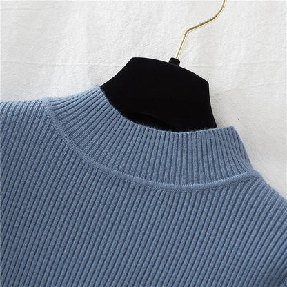 Women Turtleneck Sweater Knitted Soft Pullovers cashmere Jumpers Basic Solid Soft Sweaters Women Autumn Winter Casual Top