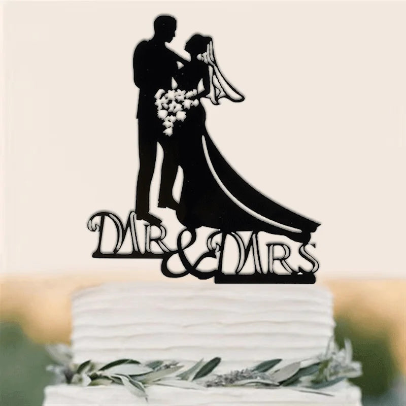 Wedding & Engagement  Birthday Cake Topper ,   Bride & Groom  Boy & Girl   Party  Anniversary