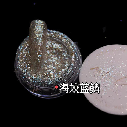 Wholesale Brand New Super Sparkle Flake  Pigment Cosmetic Grade Nail Art Ceramic Coating Ink Plastic Rubber Leather Supplies