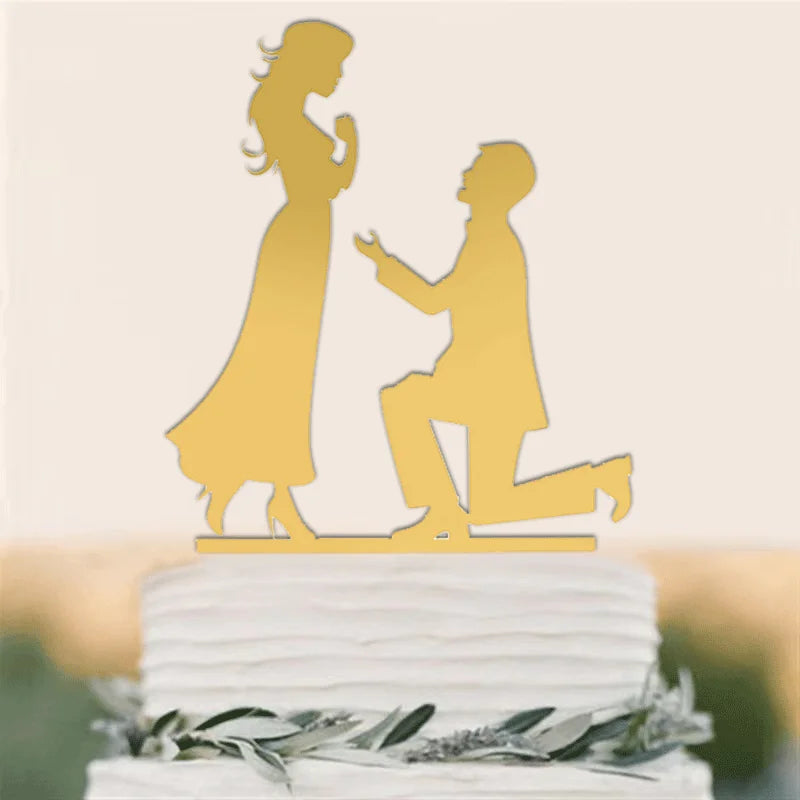 Wedding & Engagement  Birthday Cake Topper ,   Bride & Groom  Boy & Girl   Party  Anniversary