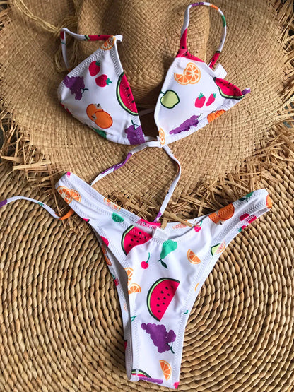 Micro Designer Bikinis Brand Triangle High Cut Thong Bikini Set Chic Swimsuit Women Swimwear Summer Beach Bathing Suits Monikini