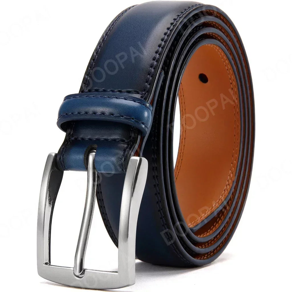 Men Belts Men's Vintage Casual Belt Black Pin Buckle Metal Automatic Buckle Strap Male Plus Size 105 115 125 135 145 155cm