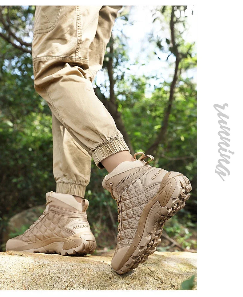 Men Boots High Quality Hking Shoes Tactical Boots for Men Snow Boots Outdoor Sneakers Mountaineering Camping Thick Sole