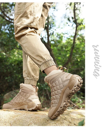 Men Boots High Quality Hking Shoes Tactical Boots for Men Snow Boots Outdoor Sneakers Mountaineering Camping Thick Sole