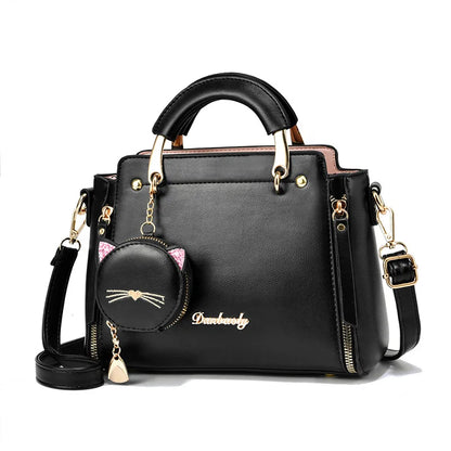 New Trendy Fashion Handbags Atmospheric All-match Ladies Shoulder Bag Messenger Bag Cat Coin Purse Headphone Bag 2023