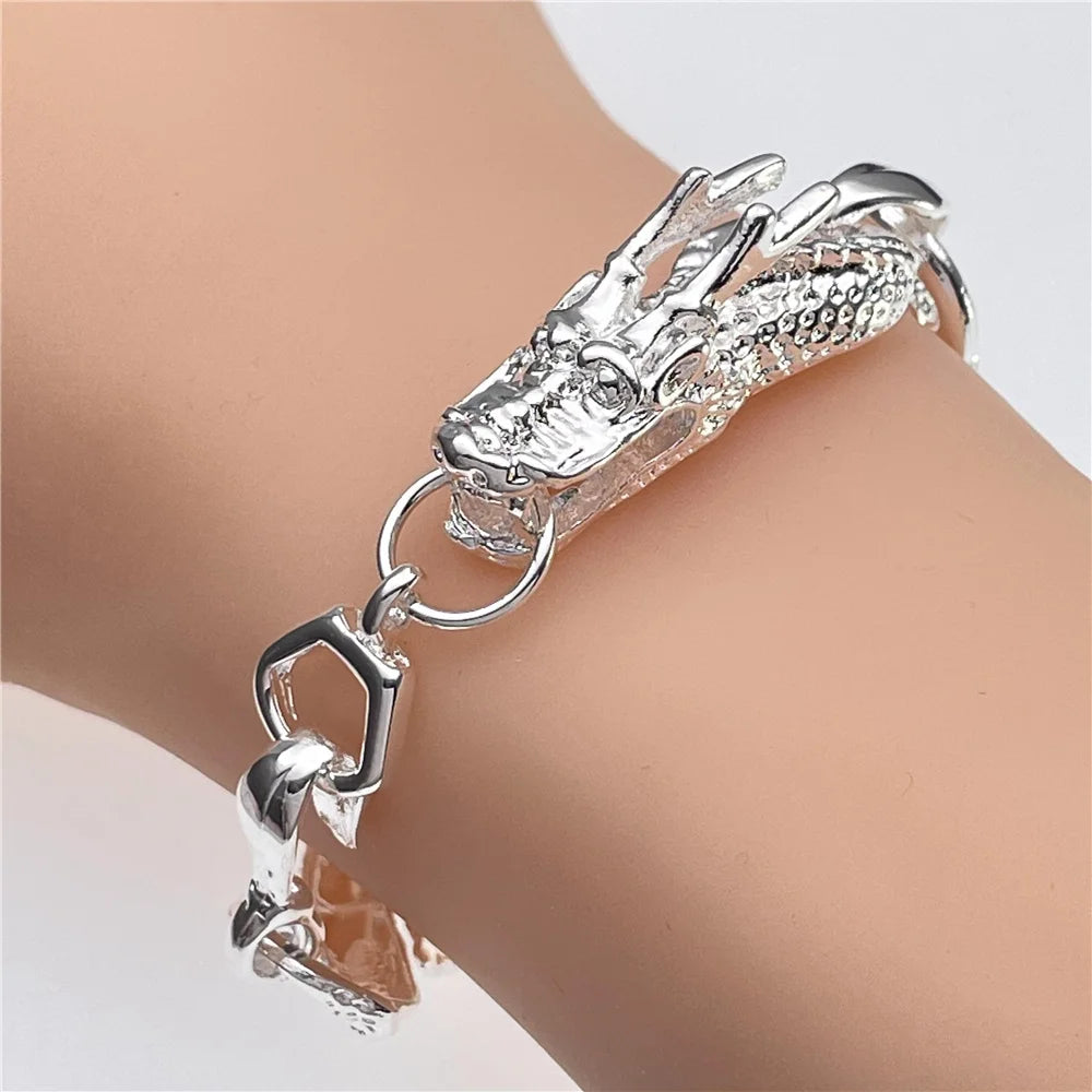 Andara Wholesale 925 Silver Bracelet Elegant Chain High Quality Jewelry For Men&Women Christmas Gifts