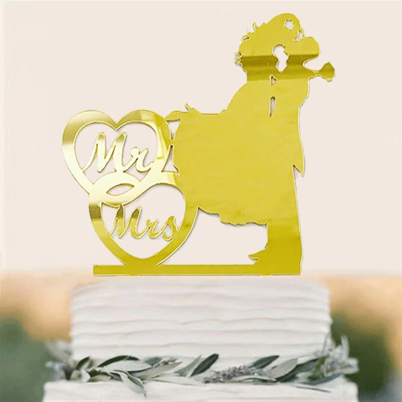 Wedding & Engagement  Birthday Cake Topper ,   Bride & Groom  Boy & Girl   Party  Anniversary