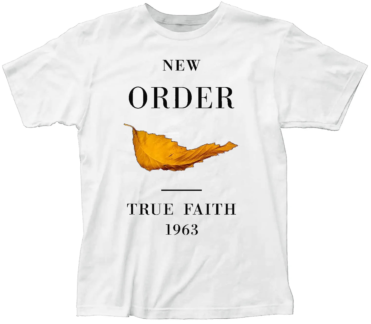 Men Tops Clothes Cotton New Order True Faith Fitted Tee Shirts Male Tshirt Guys T-shirt Crew neck short sleeves streetwear