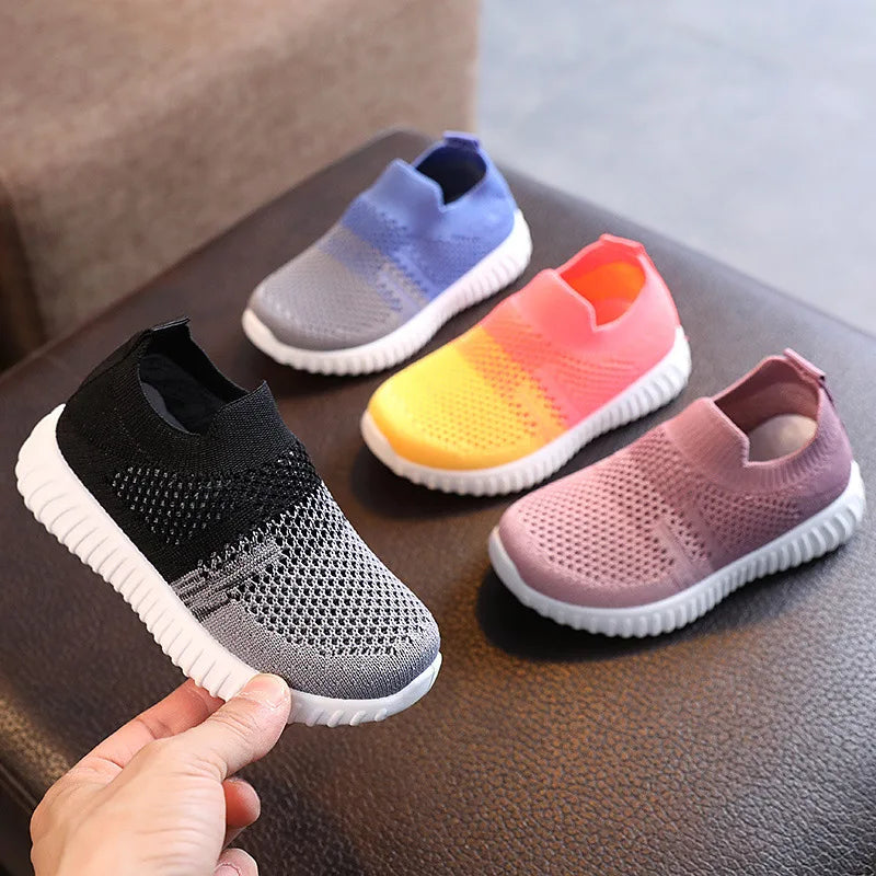 Children Shoes Soft Breathable Mesh Kids Sneakers Spring Autumn Boys Girls Casual Sport Shoes School Toddler Slip-on Shoes