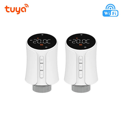 New Tuya Wifi Thermostat Radiator Actuator TRV Smart Thermostatic Valve Wifi Thermostat Temperature Controller Alexa Google Home