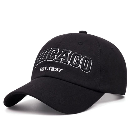 New Letter CHICAGO Baseball Cap Men Women Spring Summer Cotton Unisex Baseball Snapback Hat Hip Hop Trucker Caps Gorras