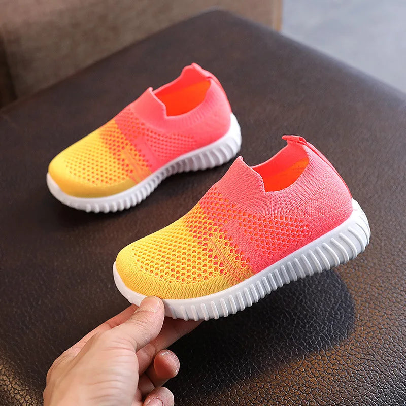 Children Shoes Soft Breathable Mesh Kids Sneakers Spring Autumn Boys Girls Casual Sport Shoes School Toddler Slip-on Shoes