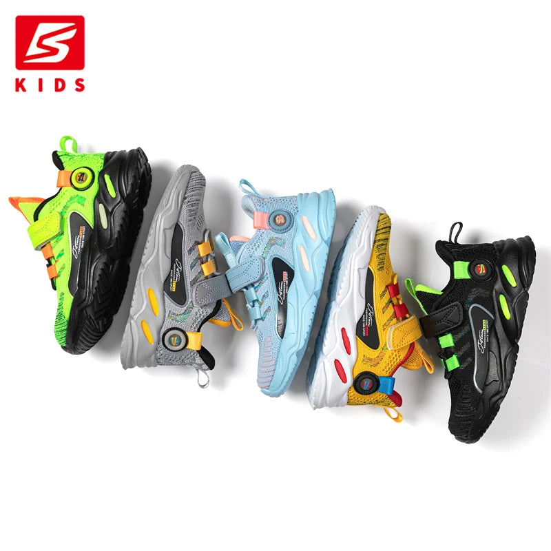 Baasploa Children's Sneakers Boys Girls Led Light Luminous Shoes Mesh Breathable Child Sports Shoe Kids Casual Walking Sneaker