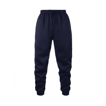 Mens Jogging Sports Pants Autumn Winter Sweatpants Men Sports Gym Trousers Fashion Solid Color Casual Workout Long Pants