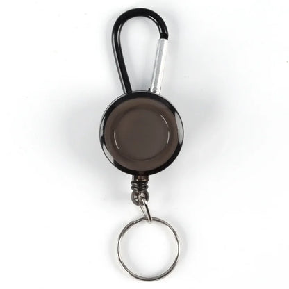 Retractable Pull Keychain Badge Reel ID Lanyard Name Tag Card Holder Reels Recoil Belt Key Ring Chain Clips Keyring Accessories