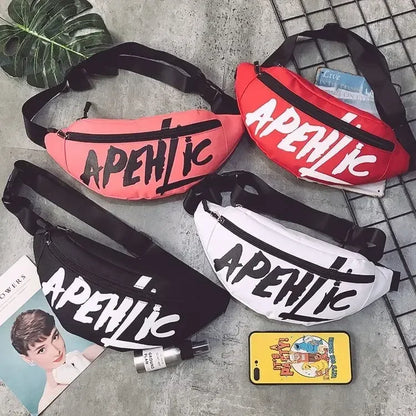 Waist Bag Fanny Pack for Women Men Belt Pouch Male Bum Kangaroo Hip Sack Belly Cross Banana Shoulder Handbag Canguro Bumbag Side