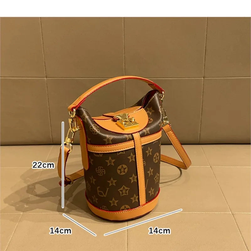 Light luxury brand women's bag bucket bag 2024 new high-end feeling autumn and winter fashion explosive handbag crossbody bag