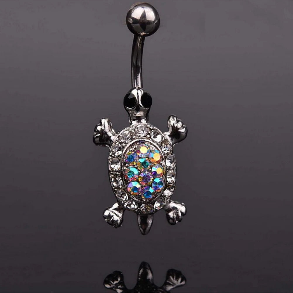 Clip On Belly Button Ring Butterfly Shape Fake Belly Piercing Clip On Umbilical Navel Body Jewelry Trendy Fashion Style