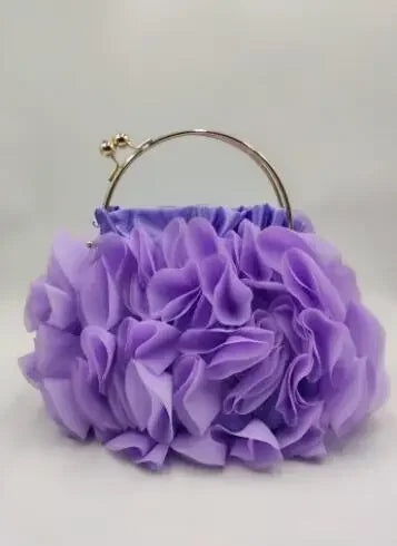 Luxury Satin Floral Bride Party Evening Clutch Bag Women Wedding Purses and Handbags Small Shoulder Chain Bag Designer Bag