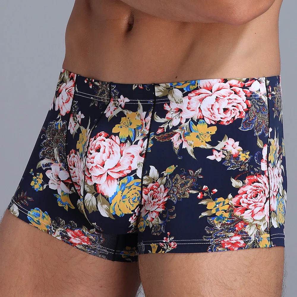 New Men's Underwears Men Boxers Fashion Printed Student Print Boxer Shorts Male Comfortable Panties Hot Underpantes