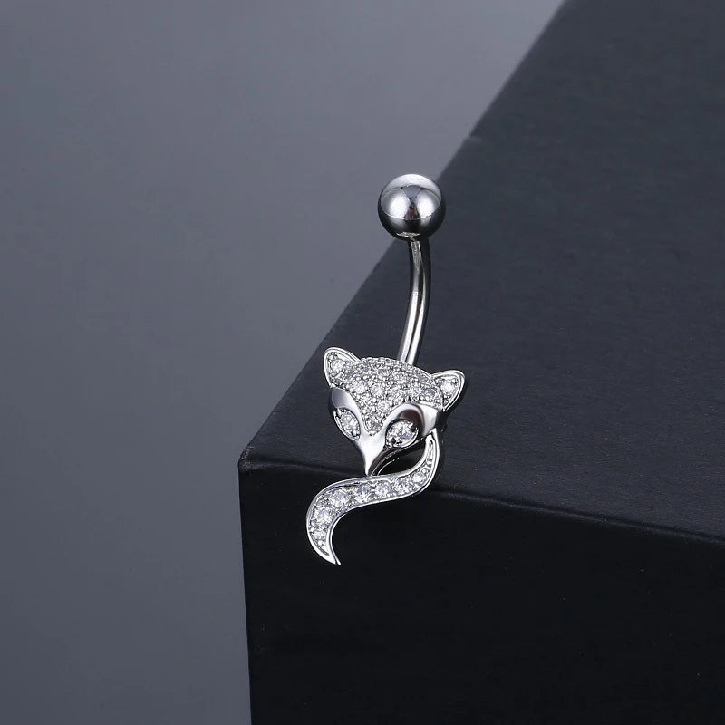 Clip On Belly Button Ring Butterfly Shape Fake Belly Piercing Clip On Umbilical Navel Body Jewelry Trendy Fashion Style