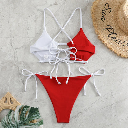 2024 String Bikini Women Brazilian Swimsuit Sexy Push Up Swimwear Female Bathers Bathing Swimming Suit Summer Beachwear