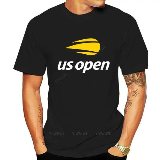 Mens brand fashion tshirts Summer Tee-shirts US Open Tennis Fan T Shirt unisex O-neck short sleeve T-shirt male casual top