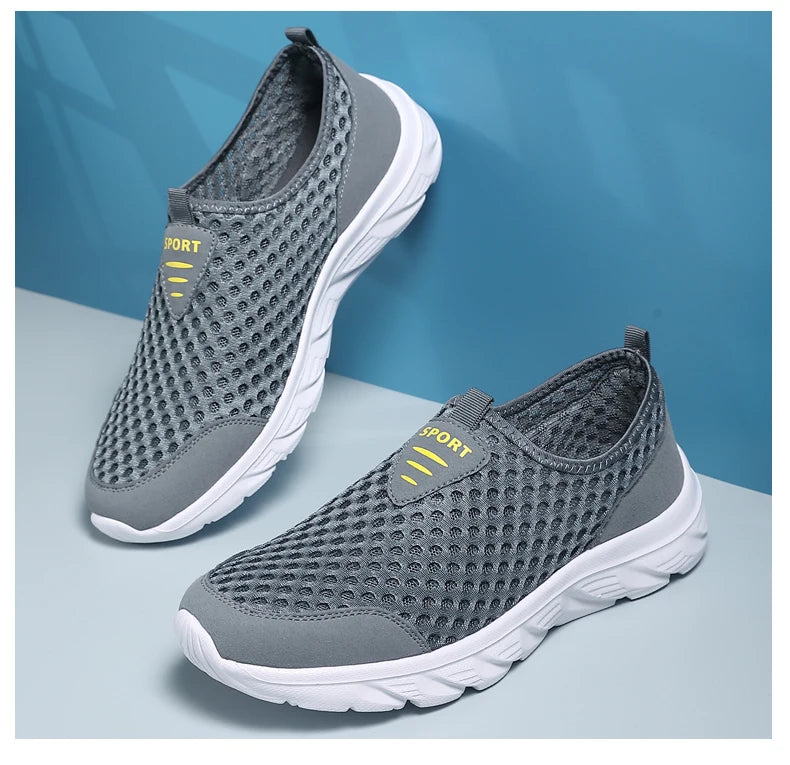 YRZL Man Sneakers 2024 Hot Sale Breathable Mesh Flats Comfortable Soft Sole Running Shoe High Quality Casaul Sport Shoes for Men