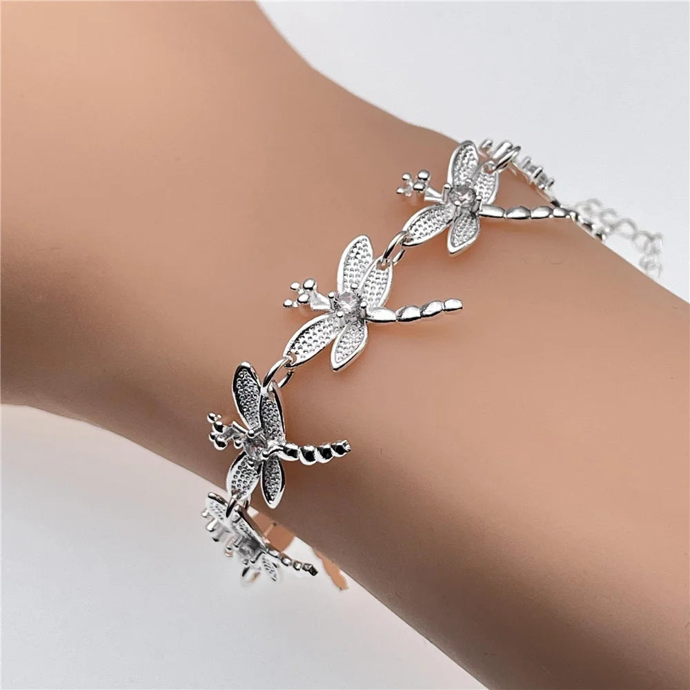 Andara Wholesale 925 Silver Bracelet Elegant Chain High Quality Jewelry For Men&Women Christmas Gifts