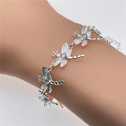 Andara Wholesale 925 Silver Bracelet Elegant Chain High Quality Jewelry For Men&Women Christmas Gifts