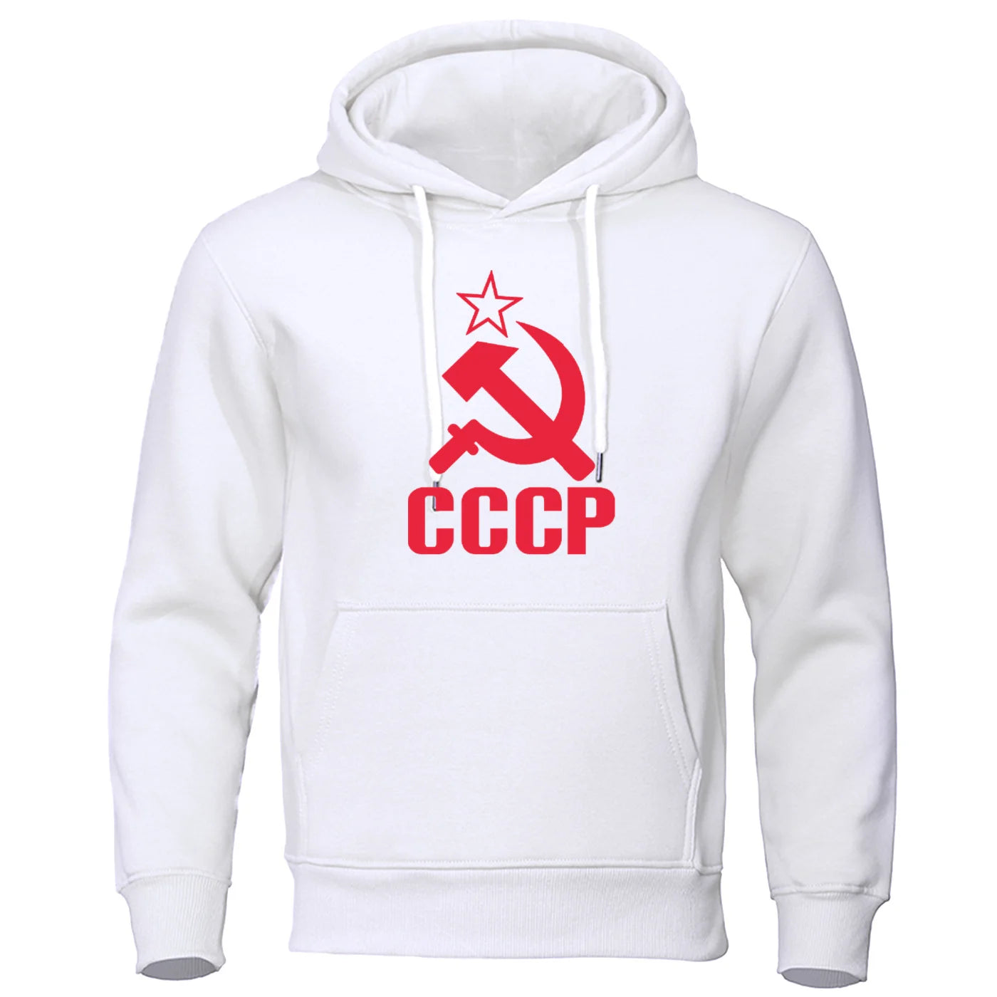 CCCP Popular Fashion Autumn New Fashion Letter Minimalist Printed Elastic Top Loose Men's Hooded Sweatshirt Hip Hop Hoodie Sweat