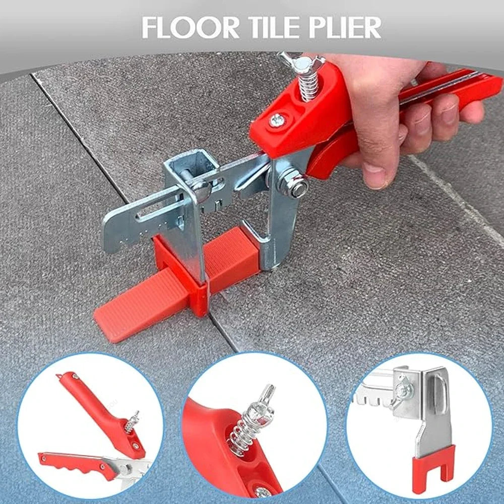 Professional Wall Floor Ceramic Tile Leveling System Clips Wadge Piler Spacer Kit for Tile Laying Construction Tools Building